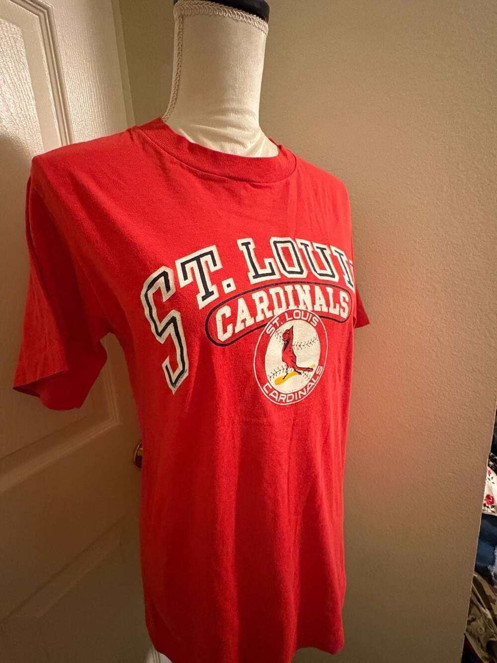 Vintage Champion St. Louis Cardinals MLB Graphic T-Shirt Red Size Large - Picture 2 of 8